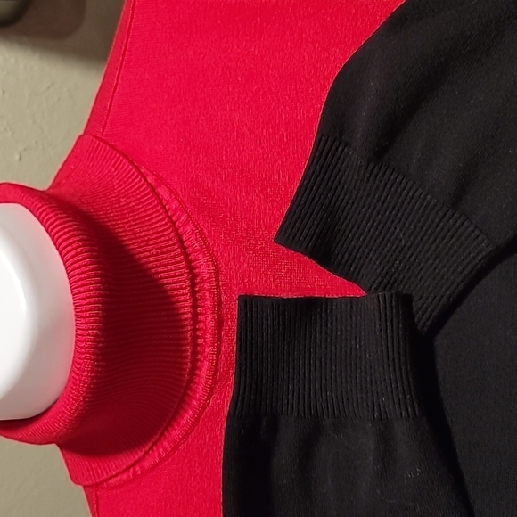 Fine gauge knit colorblock 2x - Picture 2 of 3